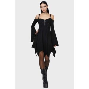 Killstar x MIW Black Damask mini dress